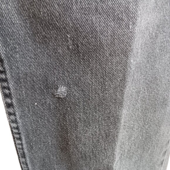 30x31 Vintage Black Fade Rocker Jeans Wrangler 1990's Straight MADE IN USA - Picture 7 of 8